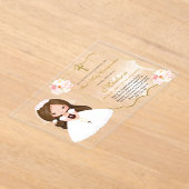 Gir First Holy Communion Acrylic invitation アクリル招待状 (レイダウン)