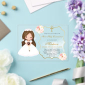 Gir First Holy Communion Acrylic invitation アクリル招待状 (インサイチュ (ウェディング))