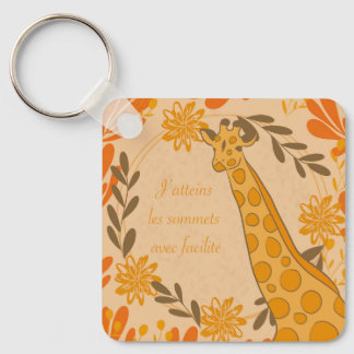 girafe,animal totem,chakra,affirmation positive キーホルダー