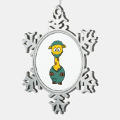 Giraffe博士 スノーフレークピューターオーナメント (右)