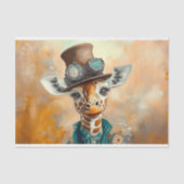 Giraffe、カラフル Top Hat AE5L Decopage 薄葉紙 (正面)