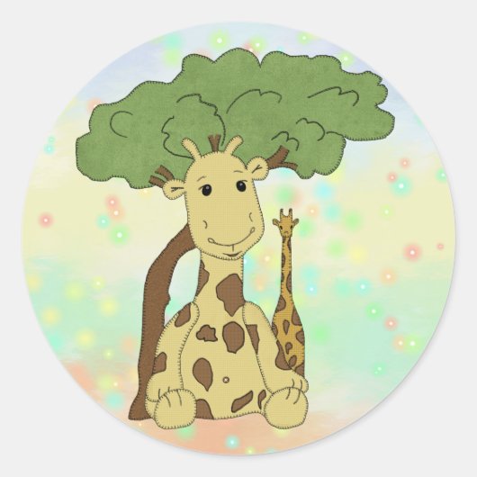 Giraffe ラウンドシール (正面)