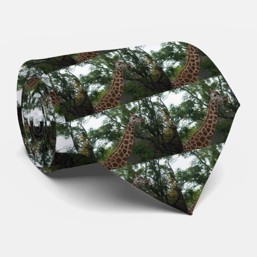 Giraffe_Adventure_Mens_Silk_Tie ネクタイ (ロール)