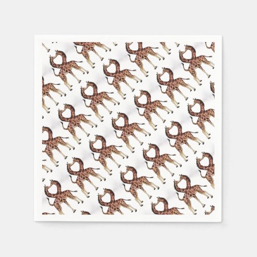 Giraffe Africa Personally Destiny'S スタンダードカクテルナプキン (正面)