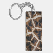 giraffe animal fur skin texture wild leather patte キーホルダー (正面左)