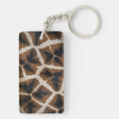 giraffe animal fur skin texture wild leather patte キーホルダー (裏面)