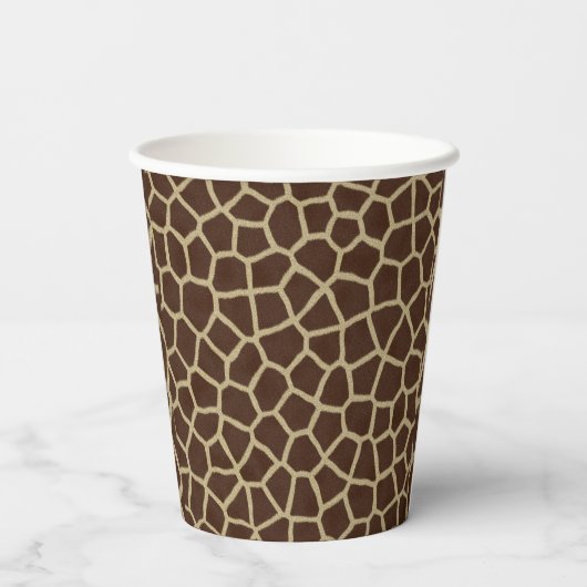 Giraffe Animal Print 紙コップ (裏面)
