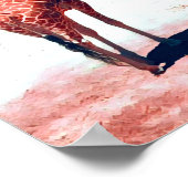 Giraffe animal Sydney Australia ポスター (角)