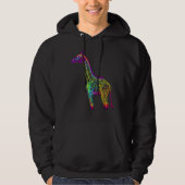 Giraffe Artwork  Animal Colourful Giraffe パーカ (正面)