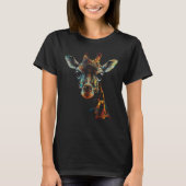 Giraffe Artwork - Polygon Animal Tシャツ (正面)