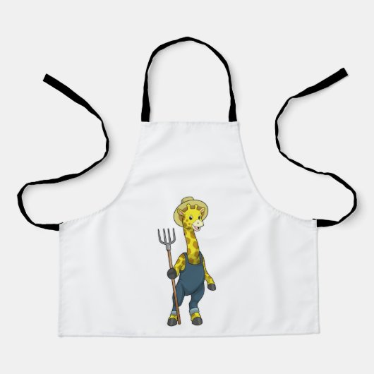 Giraffe as農家とPitchfork エプロン (正面)