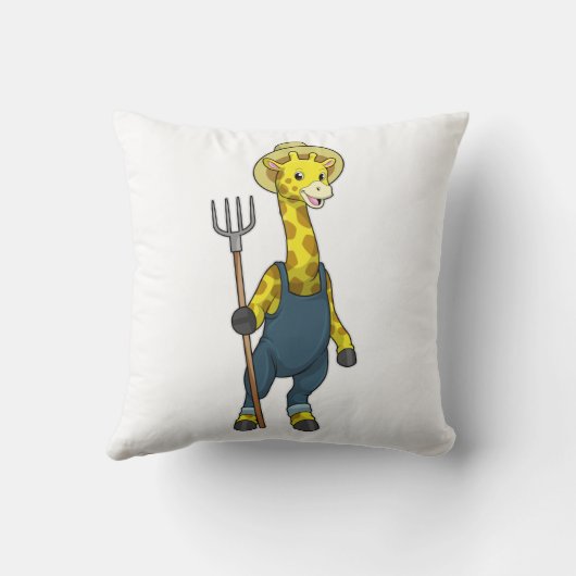 Giraffe as農家とPitchfork クッション (裏面)