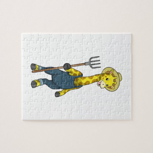 Giraffe as農家とPitchfork ジグソーパズル (横)