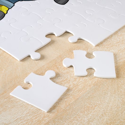 Giraffe as農家とPitchfork ジグソーパズル (側面)