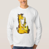 Giraffe at Music with Saxphone.PNG Tシャツ (正面)