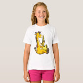 Giraffe at Music with Saxphone.PNG Tシャツ (正面フル)