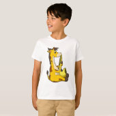 Giraffe at Music with Saxphone.PNG Tシャツ (正面フル)
