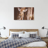 Giraffe auf Leinwand キャンバスプリント (インサイチュ (寝室))