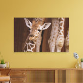 Giraffe auf Leinwand キャンバスプリント (インサイチュ (リビング))
