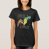 Giraffe Autism Awareness Month She Loved A Little  Tシャツ (正面)