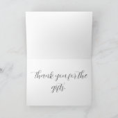 Giraffe Baby Shower Thank You Card サンキューカード (内部)