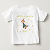 Giraffe Baby Tee – Custom Name ベビーTシャツ (正面)