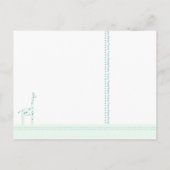 Giraffe Blue Its a Boy発表 案内ポストカード (裏面)