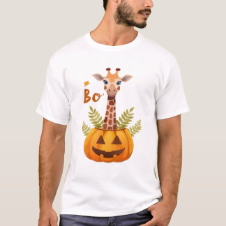 Giraffe Boo Halloween Classic T-Shirt_8 Tシャツ
