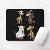 Giraffe Boo Zombie Witch Halloween Costume Women  マウスパッド (マウス)