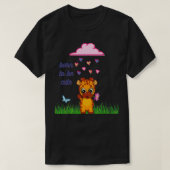 Giraffe born to be cute tシャツ (デザイン正面)
