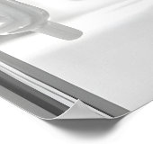 Giraffe Brushing Teeth Print, Funny Bathroom ポスター (角)