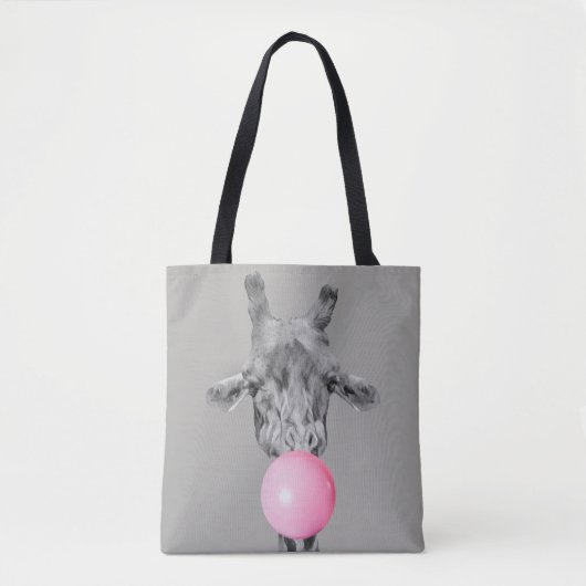 giraffe bubble トートバッグ (正面)