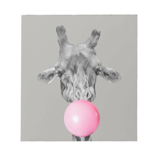 giraffe bubble ノートパッド (正面)