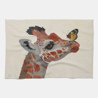 GIRAFFE & BUTTERFLY キッチンタオル