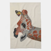 GIRAFFE & BUTTERFLY キッチンタオル (縦)