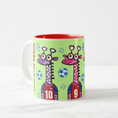 Giraffe chilean football  ツートーンマグカップ (正面左)