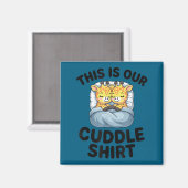 Giraffe Couple Cute Love This Is Our Cuddle  マグネット (正面/裏面)