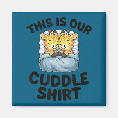 Giraffe Couple Cute Love This Is Our Cuddle  マグネット (正面)