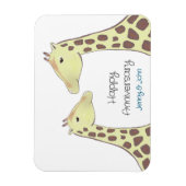 Giraffe Couple Wedding Anniversary マグネット (縦)