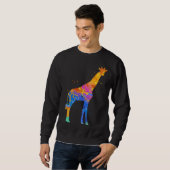 Giraffe Cute Wildlife Animal  Giraffe Graphic スウェットシャツ (正面フル)