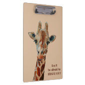 Giraffe das Safari Tier Aquarell クリップボード (右)