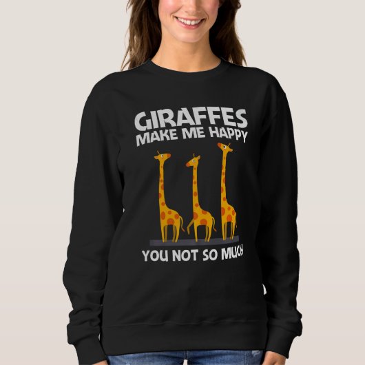 Giraffe Designs For Men Women Safari Wildlife Anim スウェットシャツ (正面)