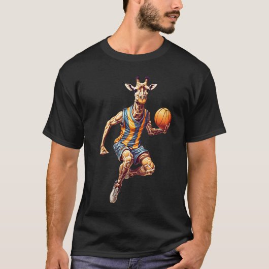 Giraffe Dunkmaster：スラムダンクティー Tシャツ (正面)