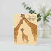 Giraffe Family - Fruit of Womb ポストカード (スタンド正面)