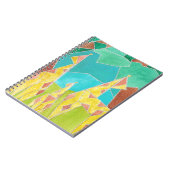 Giraffe Family Original Abstract Art ノートブック (左側)