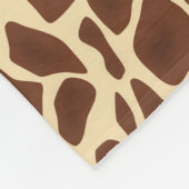 Giraffe Flecken フリースブランケット (角)