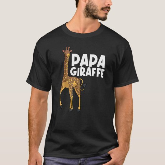 Giraffe For Dad Grandpa Men Giraffe Animal Tシャツ (正面)