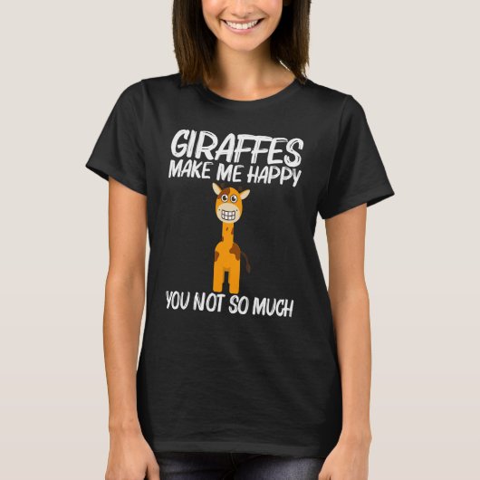 Giraffe For Men Women Safari Wildlife Animal Tシャツ (正面)