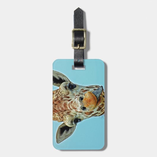 giraffe funny ラゲッジタグ (正面縦)