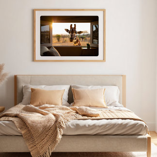 Giraffe Gift for Animal Lovers ポスター